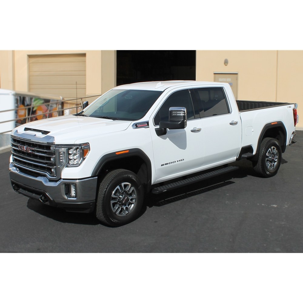 Raptor Series Running Board, Sawtooth Slide Track, Textured, Black, Aluminum, Unlighted, Rocker Panel Mount – 2104-0143BT