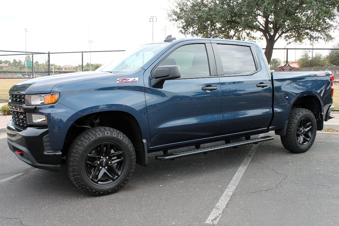 Raptor Series Running Board, Slide Track – OEM Style, Textured, Black, Aluminum, Unlighted, Rocker Panel Mount, With Full Length Tread – 2204-0368BT