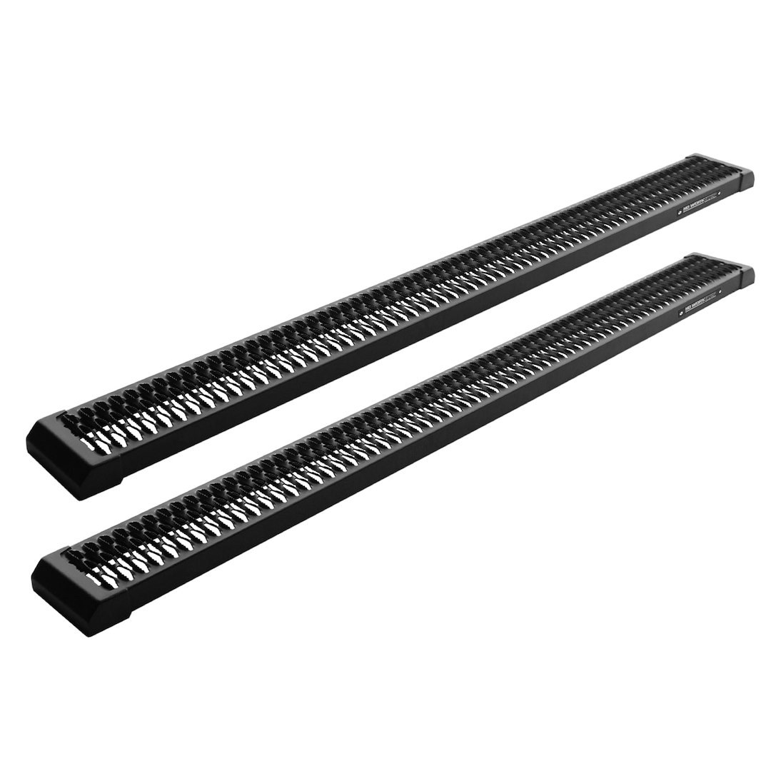 Raptor Series Running Board, HD Workstep, Textured, Black, Aluminum, Unlighted, Rocker Panel Mount – 2486-0201BT
