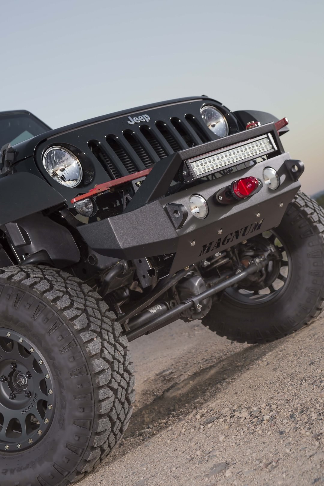 Raptor Series Bumper, Magnum Rt, One Piece Design, Mounting Hardware Included, With Rt Light Bar Mount/ Push Bar, With Winch Mount – FBM21JPN-RT