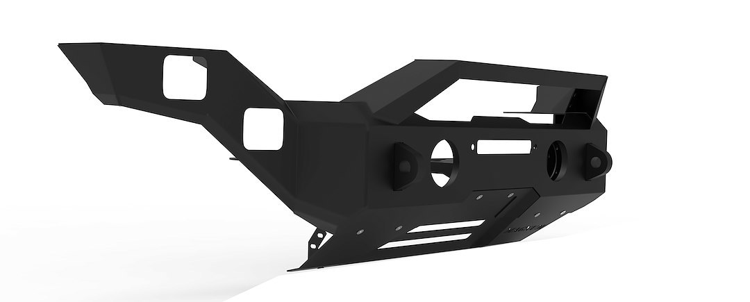 Raptor Series Bumper, Magnum Rt, One Piece Design, Mounting Hardware Included, With Skid Plate, With Rt Light Bar Mount/ Push Bar – FBM36JPN-RT