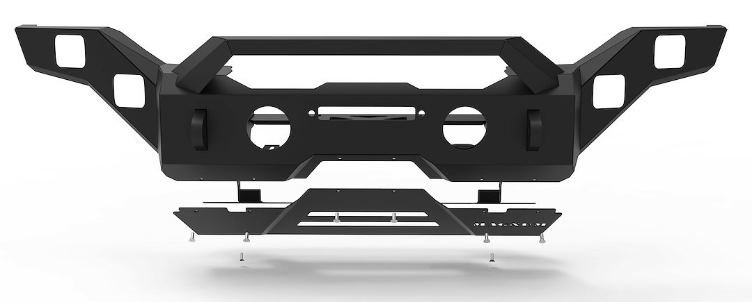 Raptor Series Bumper, Magnum Rt, One Piece Design, Mounting Hardware Included, With Skid Plate, With Rt Light Bar Mount/ Push Bar – FBM36JPN-RT