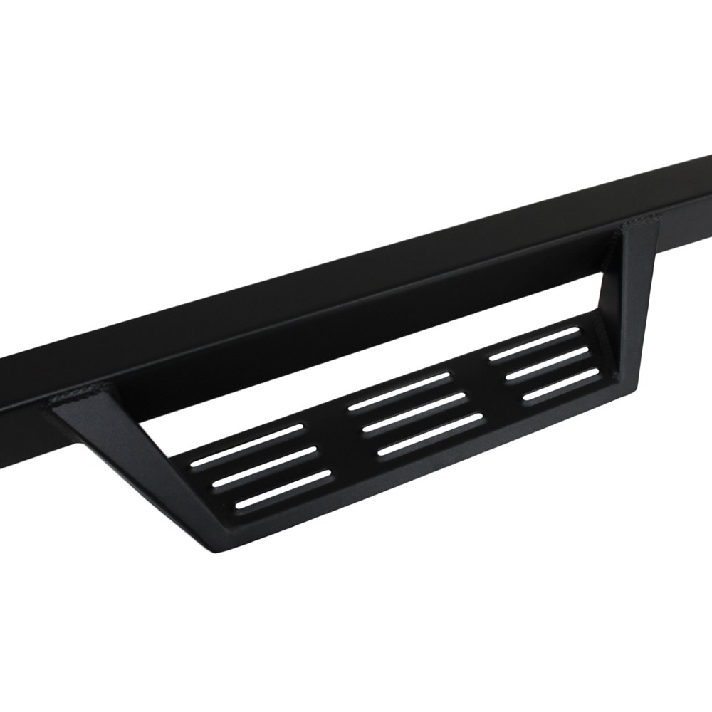 Raptor Series Nerf Bar, Magnum Rt Gen 2, With Drop Down Steps, Powder Coat, Textured Black, Steel, Rocker Panel Mount – GTS12FD