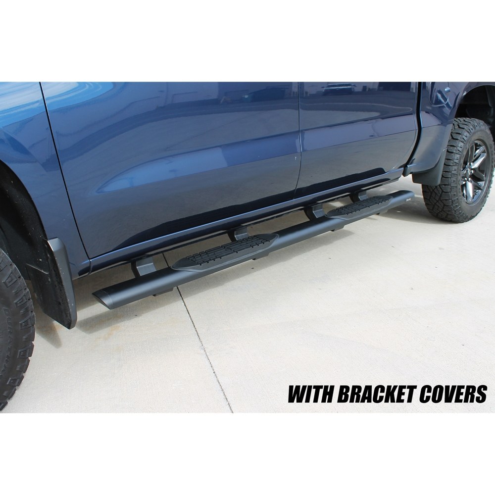 Raptor Series Running Board Bracket Cover, For Raptor Slide Track Running Boards, Black, Rubber, Set of 8 – RB-BKC8