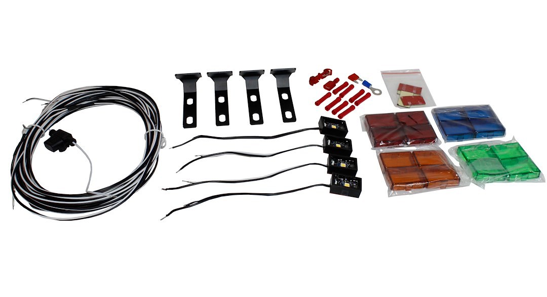 Raptor Series Nerf Bar Light Kit, Running Board Light Kit, For Magnum Rt Cab Length Steps – RT-COMPLETE4