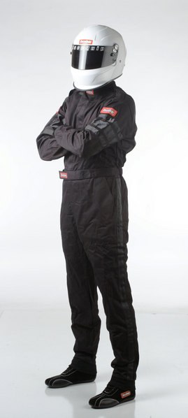 Racequip Racing Apparel, 110 Series, One Piece Suit, 3 Extra Large, Sfi 3.2A/1 Rated, Thermal Protective Performance 11, Black – 110008