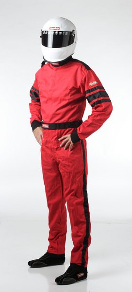 Racequip Racing Apparel, 110 Series, One Piece Suit, Extra Large, Sfi 3.2A/1 Rated, Thermal Protective Performance 11, Red, 1 Layer Pyrovatex – 110016