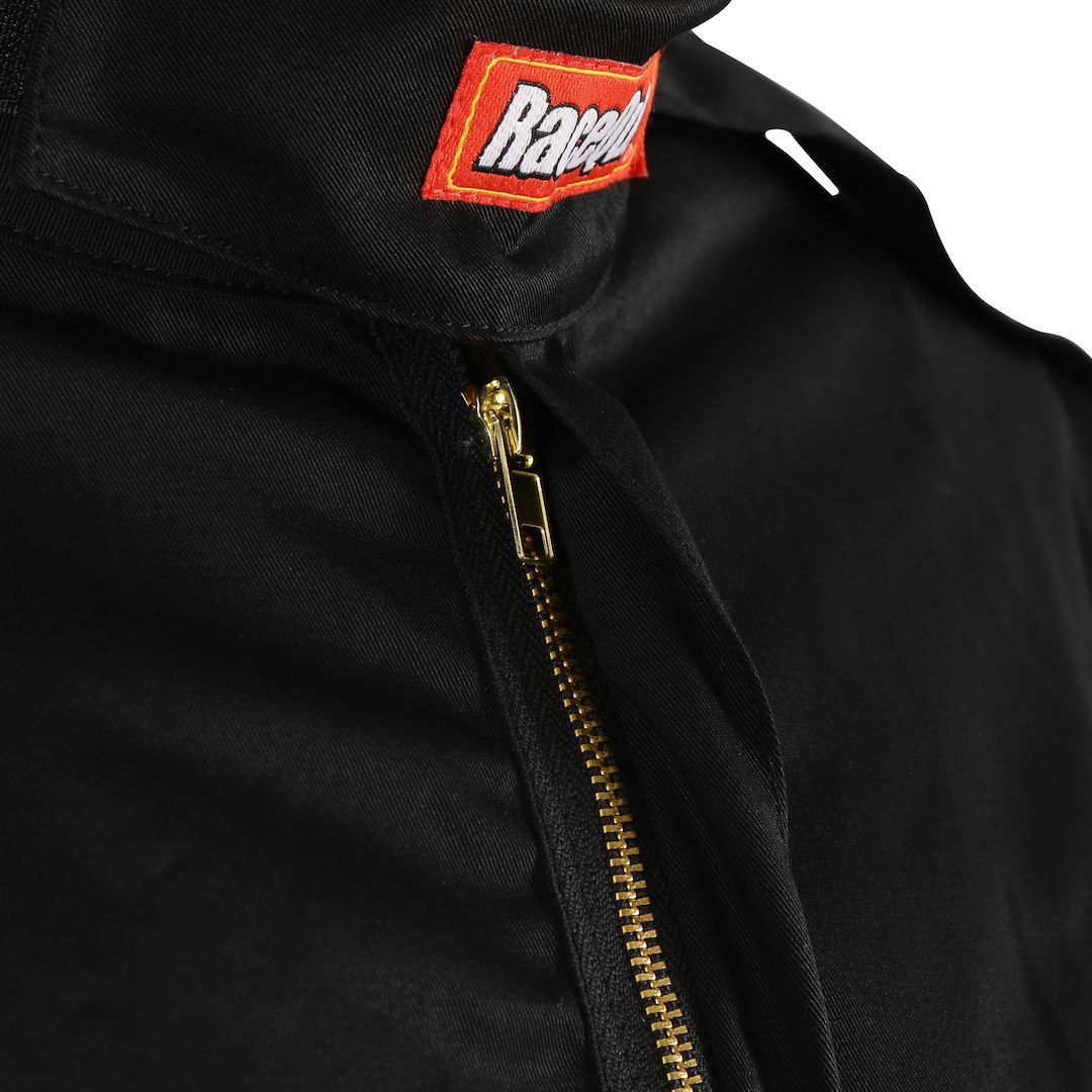 Racequip Racing Apparel, 111 Series, Jacket, 2 Extra Large, Sfi 3.2A/1 Rated, Thermal Protective Performance 11, Black, 1 Layer Pyrovatex – 111007