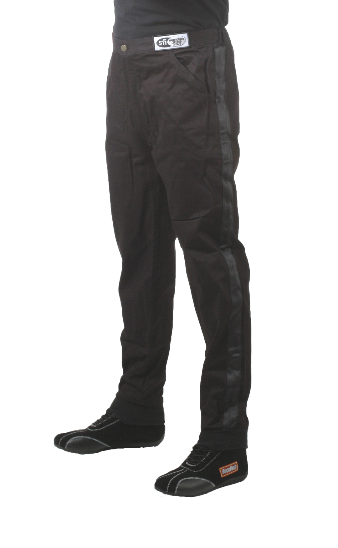 Racequip Racing Apparel, 112 Series, Pants, Large, Sfi 3.2A/1 Rated, Thermal Protective Performance 11, Black, 1 Layer Pyrovatex – 112005