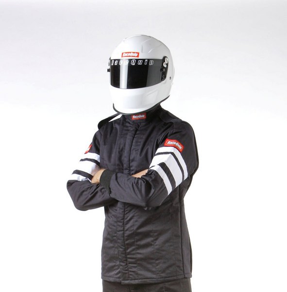 Racequip Racing Apparel, 121 Series, Jacket, Large, Sfi 3.2A/5 Rated, Thermal Protective Performance 25, Black – 121005