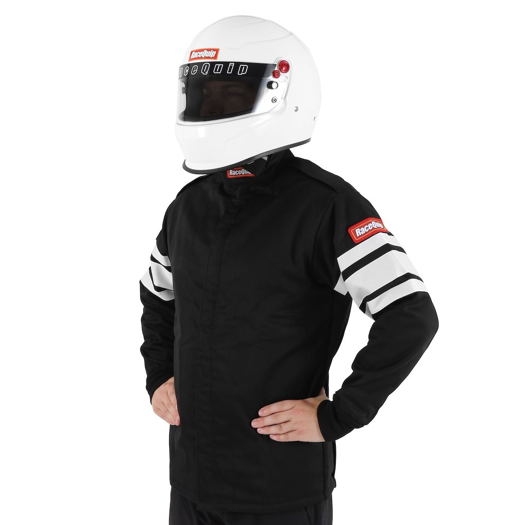 Racequip Racing Apparel, 121 Series, Jacket, Extra Large, Sfi 3.2A/5 Rated, Thermal Protective Performance 25, Black – 121006