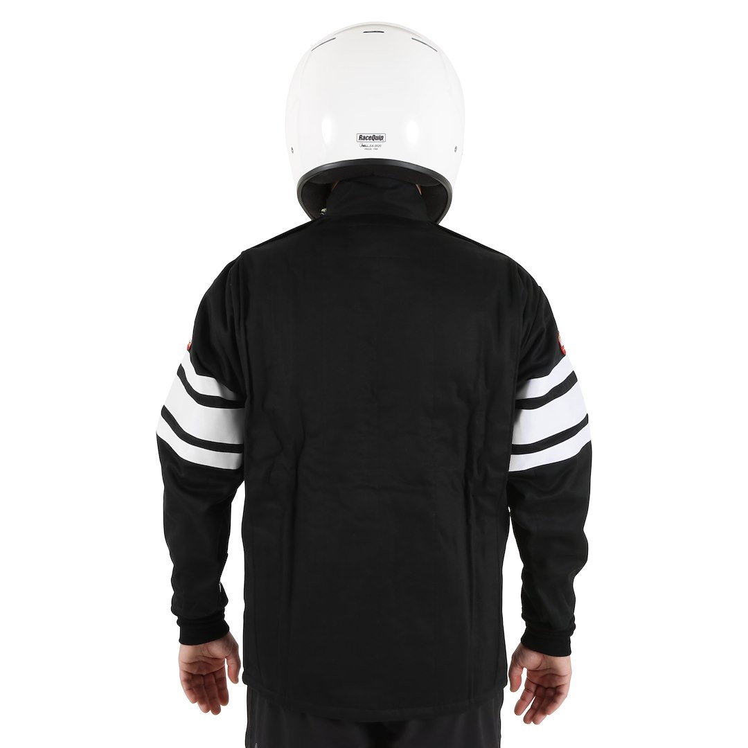 Racequip Racing Apparel, 121 Series, Jacket, 2 Extra Large, Sfi 3.2A/5 Rated, Thermal Protective Performance 25, Black – 121007