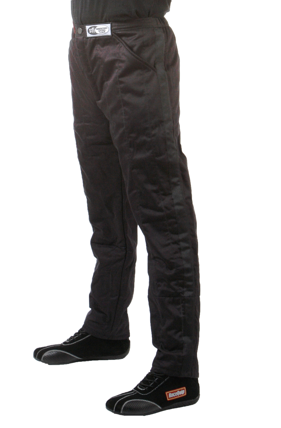 Racequip Racing Apparel, 122 Series, Pants, Large, Sfi 3.2A/5 Rated, Thermal Protective Performance 25, Black – 122005