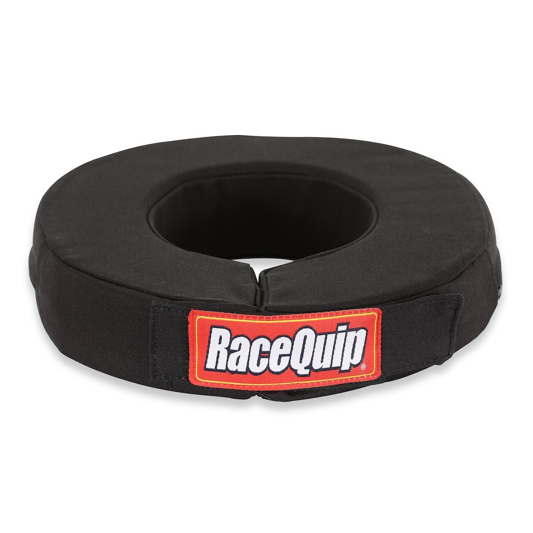 Racequip Neck Support, Non Sfi Rated, Fire Retardant Foam/ Woven Frc Cover, Large, Black, Velcro Closure – 333003