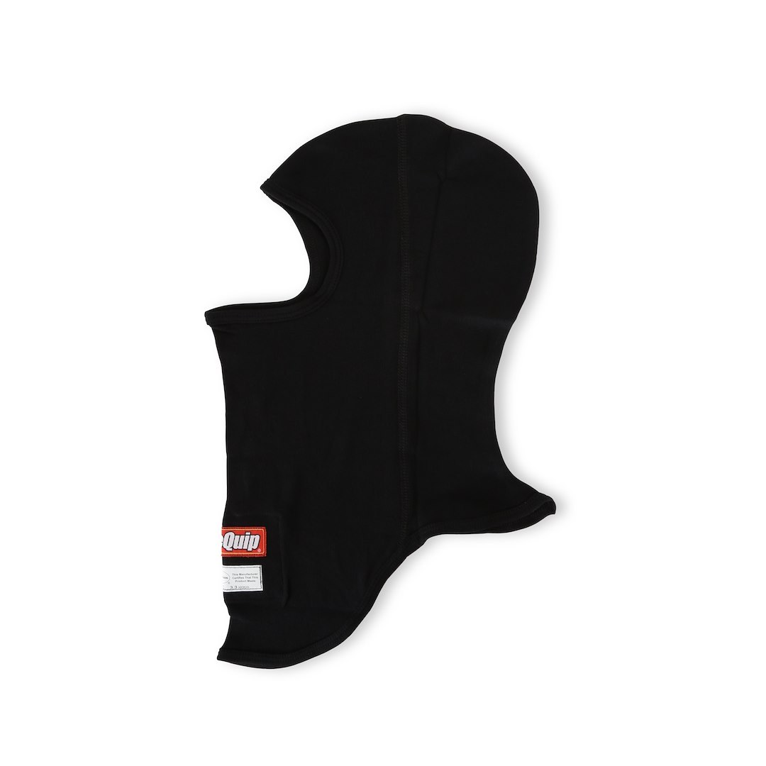 Racequip Racing Apparel, Single Layer Hood, Sfi 3.3 Rated, Black, Nomex, Fire Retardant – 433991