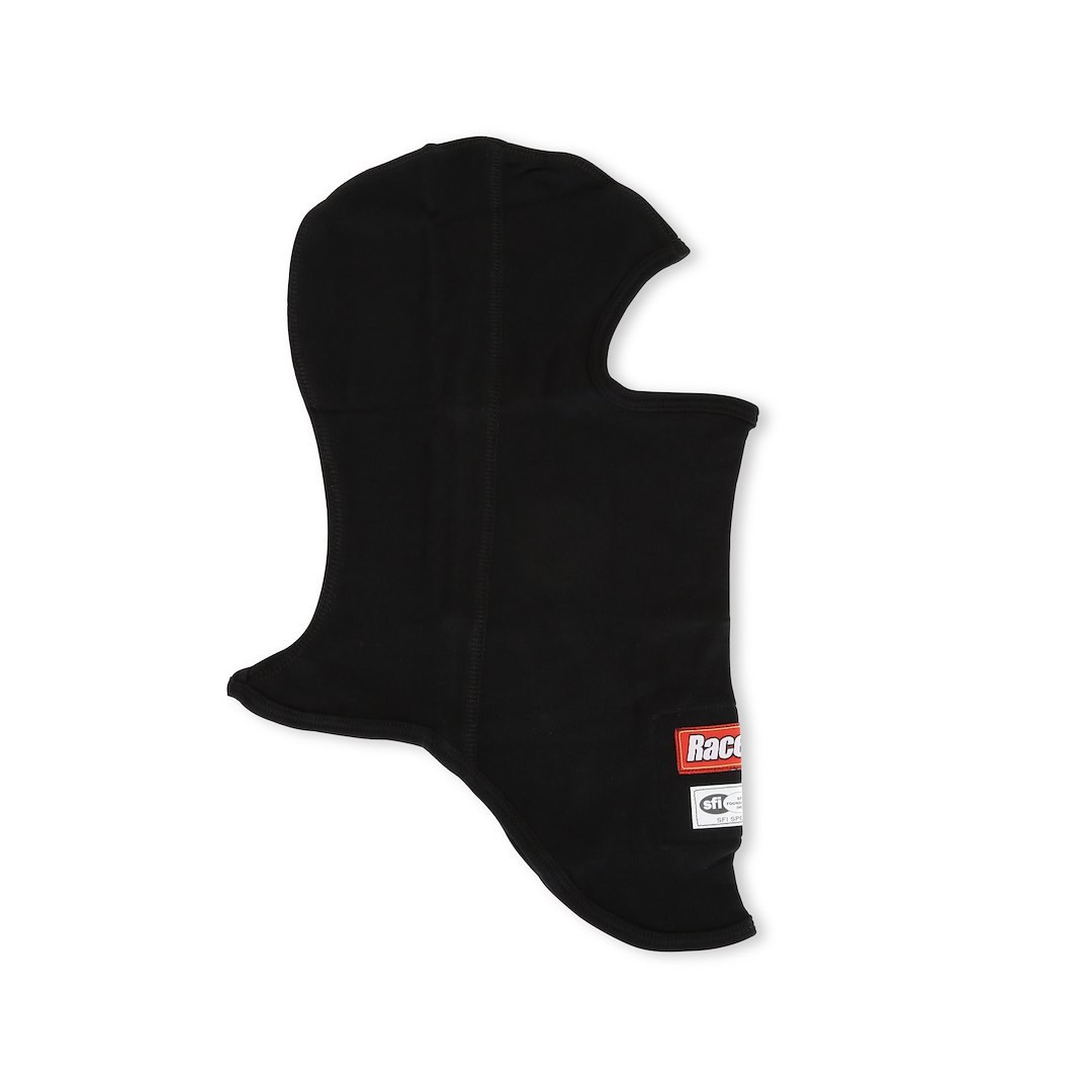 Racequip Racing Apparel, Single Layer Hood, Sfi 3.3 Rated, Black, Nomex, Fire Retardant – 433991
