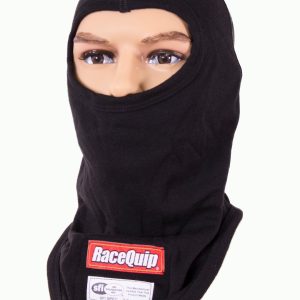 Racequip Racing Apparel, Single Layer Hood, Sfi 3.3 Rated, Black, Nomex, Fire Retardant – 433991
