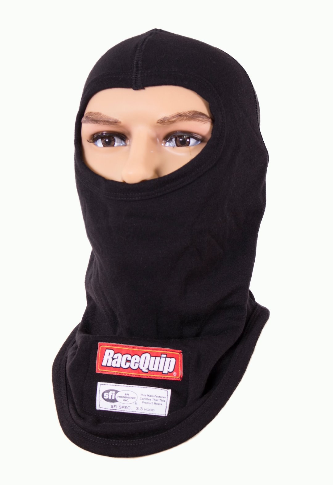 Racequip Racing Apparel, Single Layer Hood, Sfi 3.3 Rated, Black, Nomex, Fire Retardant – 433991