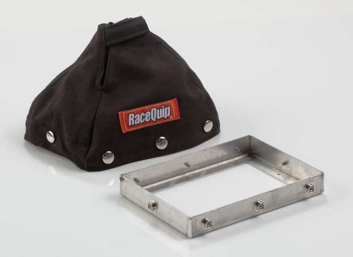 Racequip Shifter Boot, Universal with Rectangle Base, 7-1/2 Inch Length X 5-1/2 Inch Width Base/ 7 Inch Overall Height, Black – 871001