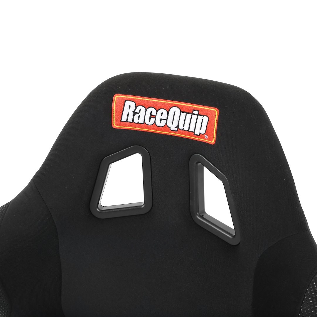 Racequip Seat, Front, Non-Reclining, Racing, Black, Velvet Fabric Cover/ Gelcoat Frp Composite Shell, With Molded Headrest – 96886689
