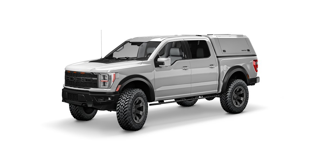 RSI North America Truck Cap, Evoc Commercial, Sa Edition – 1 Piece Roof/ 2 Box Kit, Modular Design – EC0318-WH