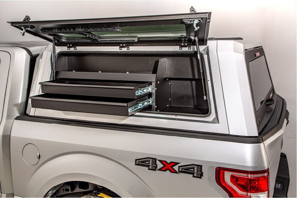 RSI North America Truck Cap Storage Compartment, Drawer-Bin, For Use with Full-Size Smartcap – SA0501