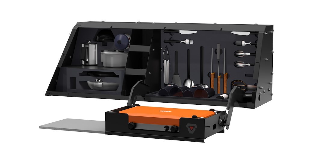 RSI North America Truck Cap Kitchen, Kitchen-Bin, Use with Rsi Caps on Full Size Trucks, Right Side Mount – SA0804