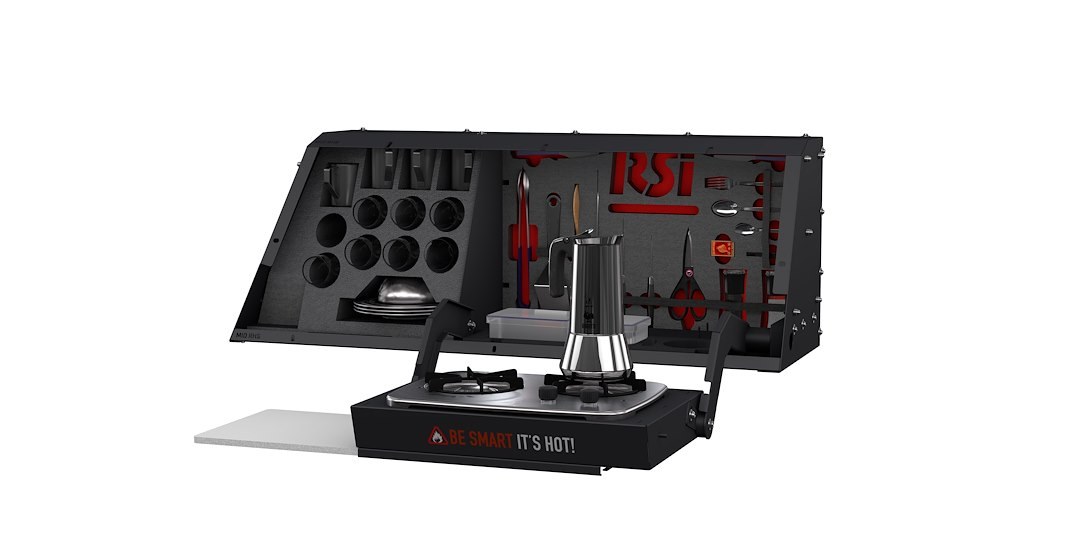 RSI North America Truck Cap Kitchen, Kitchen-Bin, Use with Rsi Caps on Full Size Trucks, Right Side Mount – SA0808