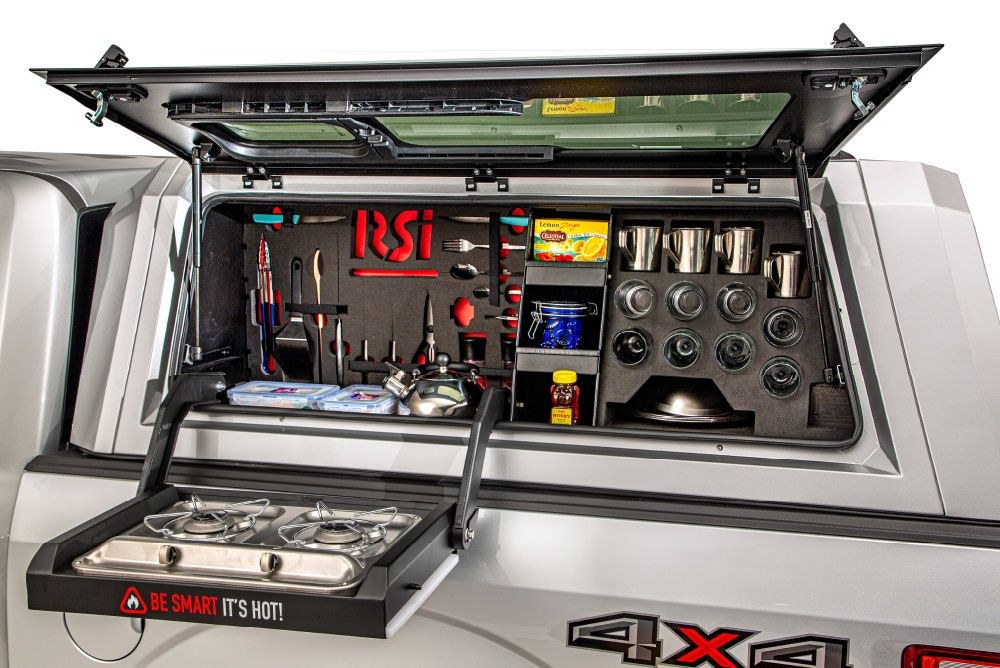RSI North America Truck Cap Kitchen, Kitchen-Bin, Use with Rsi Caps on Full Size Trucks, Right Side Mount – SA0808