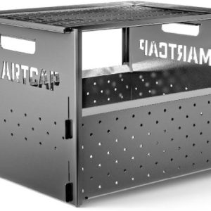 RSI North America Fire Pit, Flame, Fire Pit/ Bbq Combo, Folding, 15-3/4 Inch Length X 11 Inch Width X 10-9/10 Inch Height, Black, Steel – SA1301