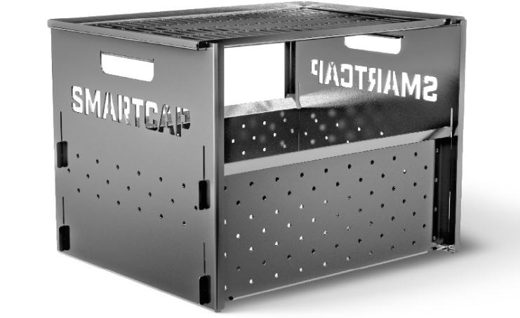 RSI North America Fire Pit, Flame, Fire Pit/ Bbq Combo, Folding, 15-3/4 Inch Length X 11 Inch Width X 10-9/10 Inch Height, Black, Steel – SA1301