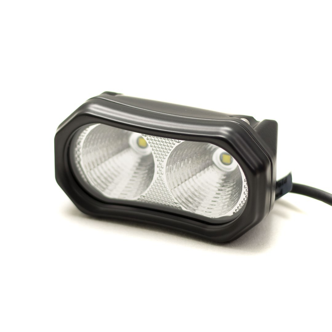 Race Sport Lighting Driving/ Fog Light, Mini-Pro, LED, White Cree LED, Rectangular, 10 Watt, 0.57 Amp Draw at 9 to 32 Volt DC, Flood Beam – RS10WMP-F
