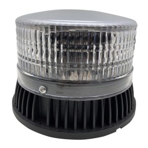 Race Sport Lighting Warning Light, Street Series, Dome Style, Permanent Screw Mount/ Removable Magnet Mount, LED, Amber LED, Clear Lens – RS-16LED-VS3
