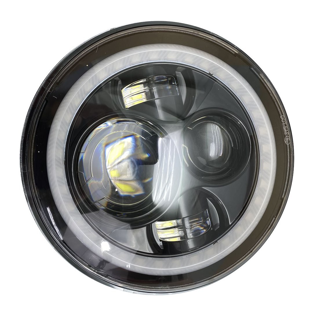 Race Sport Lighting Driving/ Fog Light, Colorsmart ®, LED Bulb, Two 7 Inch Round Headlight/ Two 4 Inch Round Fog Light, 10 Watt – RS3037050-C