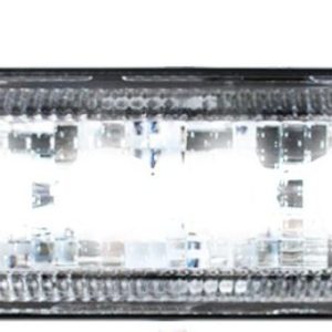 Race Sport Lighting Strobe Light Kit, 4 Ultra Slim Led’s, Black Housing, Clear Lens, White, Surface Mount, 12 Volt to 24 Volt, 12 Watt – RS70014W
