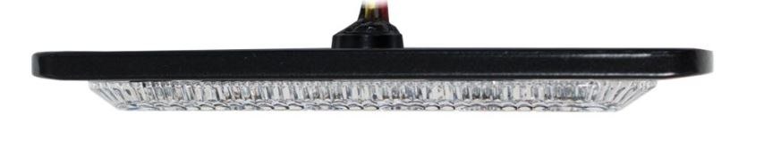 Race Sport Lighting Strobe Light Kit, 4 Ultra Slim Led’s, Black Housing, Clear Lens, White/ Amber, Surface Mount, 12 Volt to 24 Volt – RS70014W-A