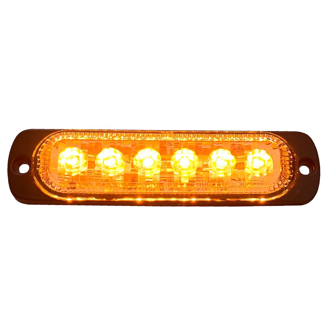 Race Sport Lighting Warning Light, 4-1/2 Inch Length X 1-1/8 Inch Width, Mini Bar, Surface Mount, Strobe, Clear Lens, Black Housing – RS70016A