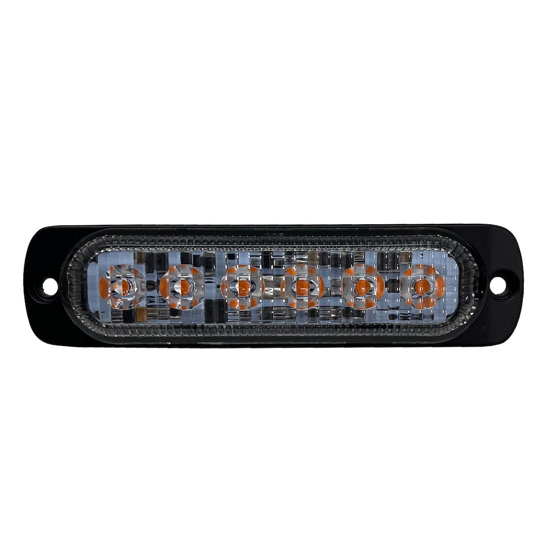 Race Sport Lighting Warning Light, 4-1/2 Inch Length X 1-1/8 Inch Width, Mini Bar, Surface Mount, Strobe, Clear Lens, Black Housing – RS70016A