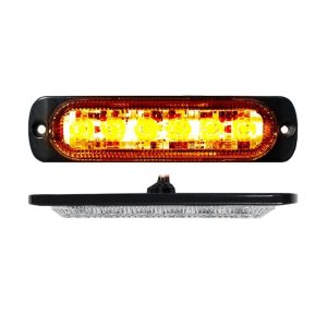 Race Sport Lighting Warning Light, 4-1/2 Inch Length X 1-1/8 Inch Width, Mini Bar, Surface Mount, Strobe, Clear Lens, Black Housing – RS70016A