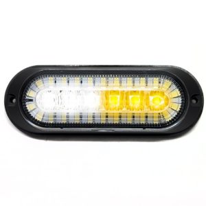 Race Sport Lighting Strobe Light Kit, Black Housing, Clear Lens, Amber, Surface Mount, With White LED DRL Function – RS7003AWD
