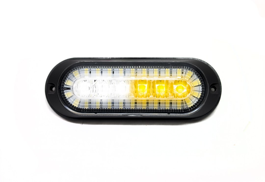 Race Sport Lighting Strobe Light Kit, Black Housing, Clear Lens, Amber, Surface Mount, With White LED DRL Function – RS7003AWD