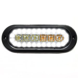 Race Sport Lighting Strobe Light Kit, Black Housing, Clear Lens, Amber, Surface Mount, With White LED DRL Function – RS7003AWD