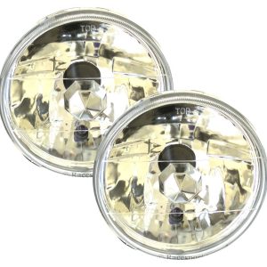 Race Sport Lighting Headlight Conversion Kit, Replaces H6024 Headlamps, 7 Inch Round Diamond Cut Style Lens – RS-7008