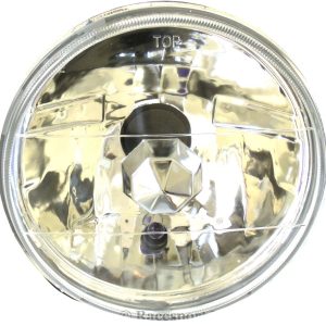 Race Sport Lighting Headlight Conversion Kit, Replaces H6024 Headlamps, 7 Inch Round Diamond Cut Style Lens – RS-7008