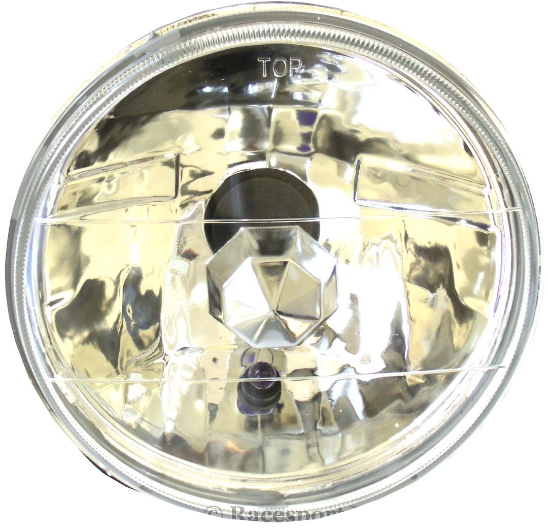 Race Sport Lighting Headlight Conversion Kit, Replaces H6024 Headlamps, 7 Inch Round Diamond Cut Style Lens – RS-7008