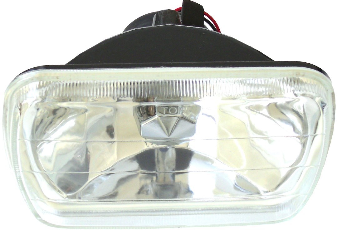 Race Sport Lighting Headlight Conversion Kit, Replaces H6054 Headlamps, 7 Inch X 6 Inch Rectangle Diamond Cut Style Lens – RS-7012