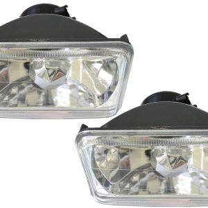 Race Sport Lighting Headlight Conversion Kit, Replaces H4666 Headlamps, 4 Inch X 6 Inch Rectangle Diamond Cut Style Lens – RS-7012B