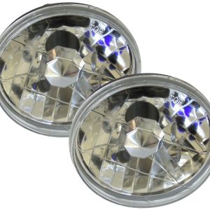 Race Sport Lighting Headlight Conversion Kit, Replaces H5006 Headlamps, 5 Inch Round Diamond Cut Style Lens – RS-7013