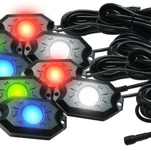 Race Sport Lighting Underbody Light Kit, Pod Strips, Multi-Color, 5 Volt, With Bluetooth App Control, 8 Pieces – RS8PRGBW