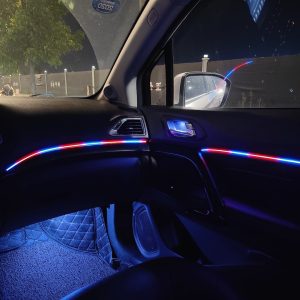Race Sport Lighting Interior Light, Ultra-Flow Series, 10 LED 2-DOOR Vehicle Complete Kit, Red/ Green/ Blue/ White, 9 Watt – AKIT10